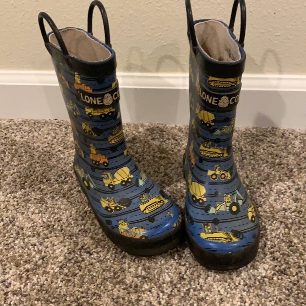 rubber rain boots size toddler size 10